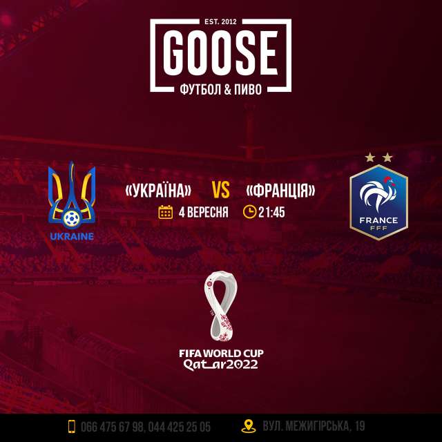 Украина - Франция посмотреть футбол в пабе. Паб на Подоле в Киеве Goose Gastro Pub
