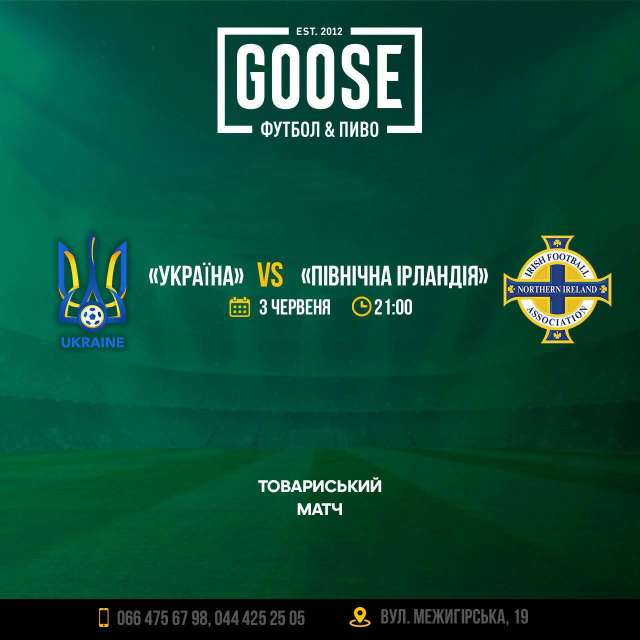 Украина - Северная Ирландия посмотреть футбол в пабе. Паб на Подоле в Киеве Goose Gastro Pub